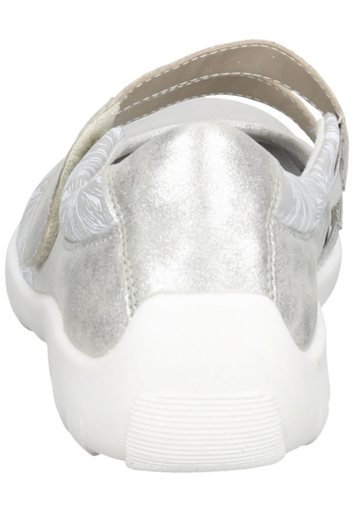 Remonte Ballerinas Lederimitat/Textil Weiß/Silber