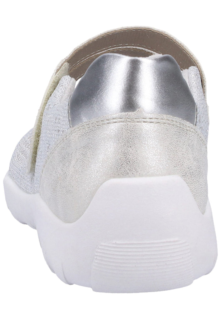 Remonte Ballerinas Lederimitat Weiß/Silber