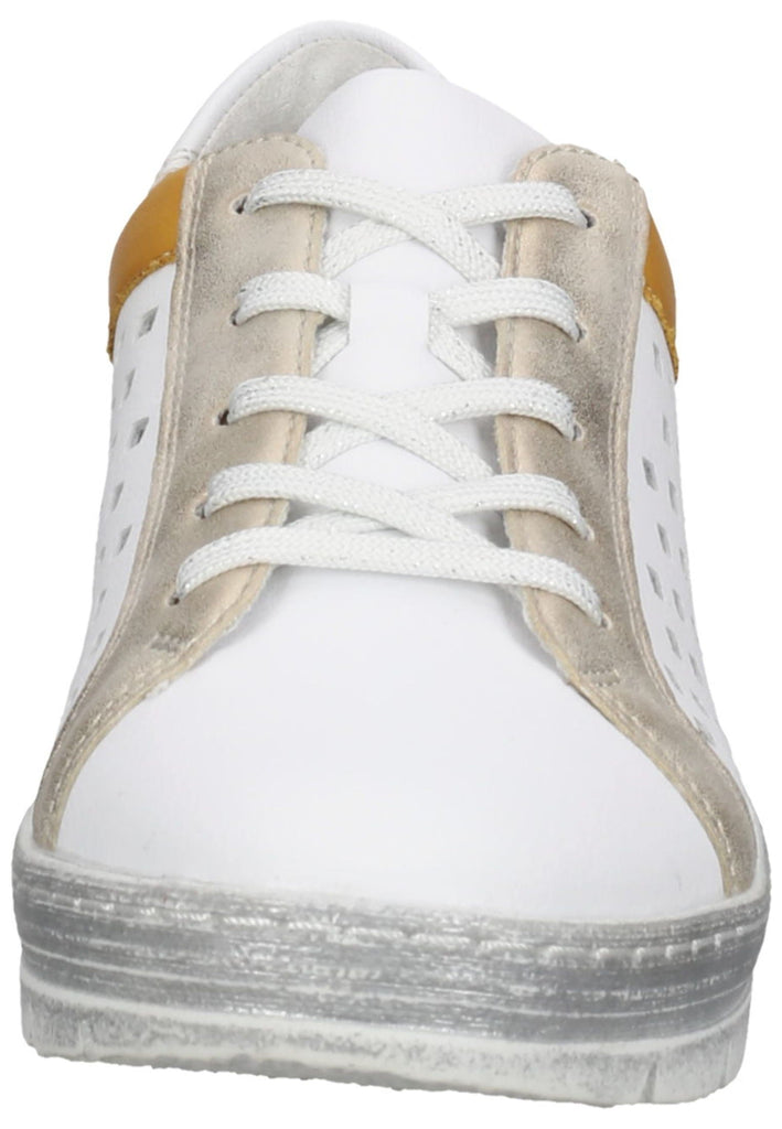 Remonte Halbschuhe Glattleder Weiß/Gelb