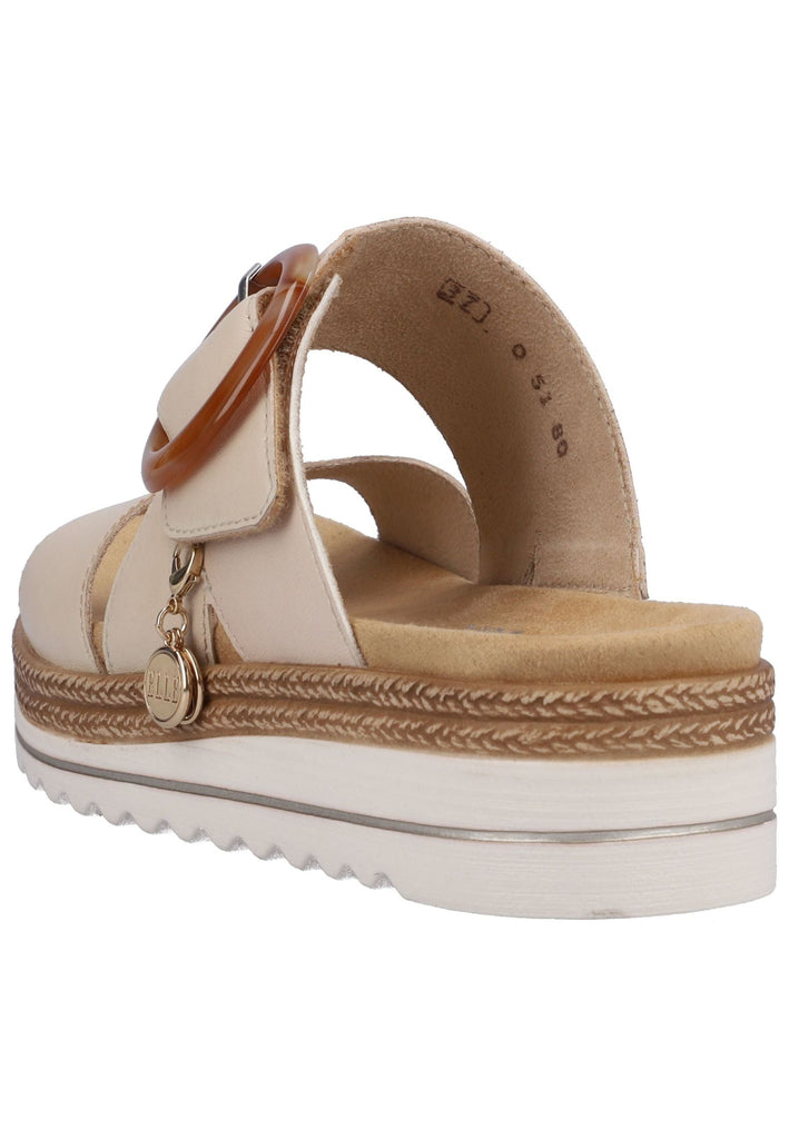 Remonte Pantoletten Glattleder Beige
