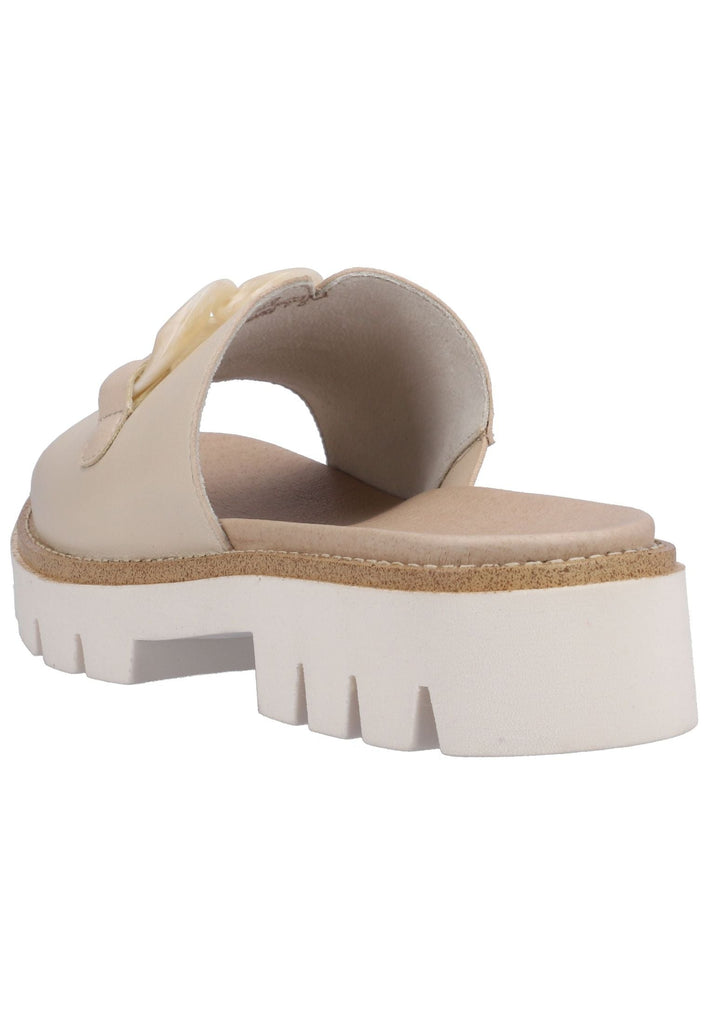 Remonte Pantoletten Glattleder Beige