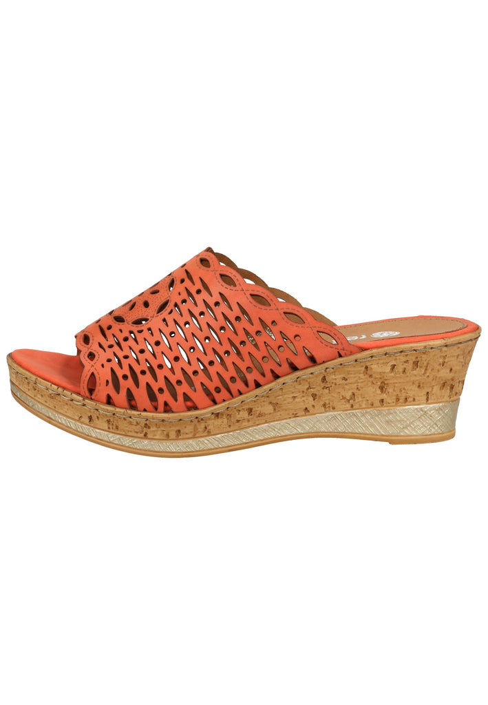 Remonte Pantoletten Glattleder Coral