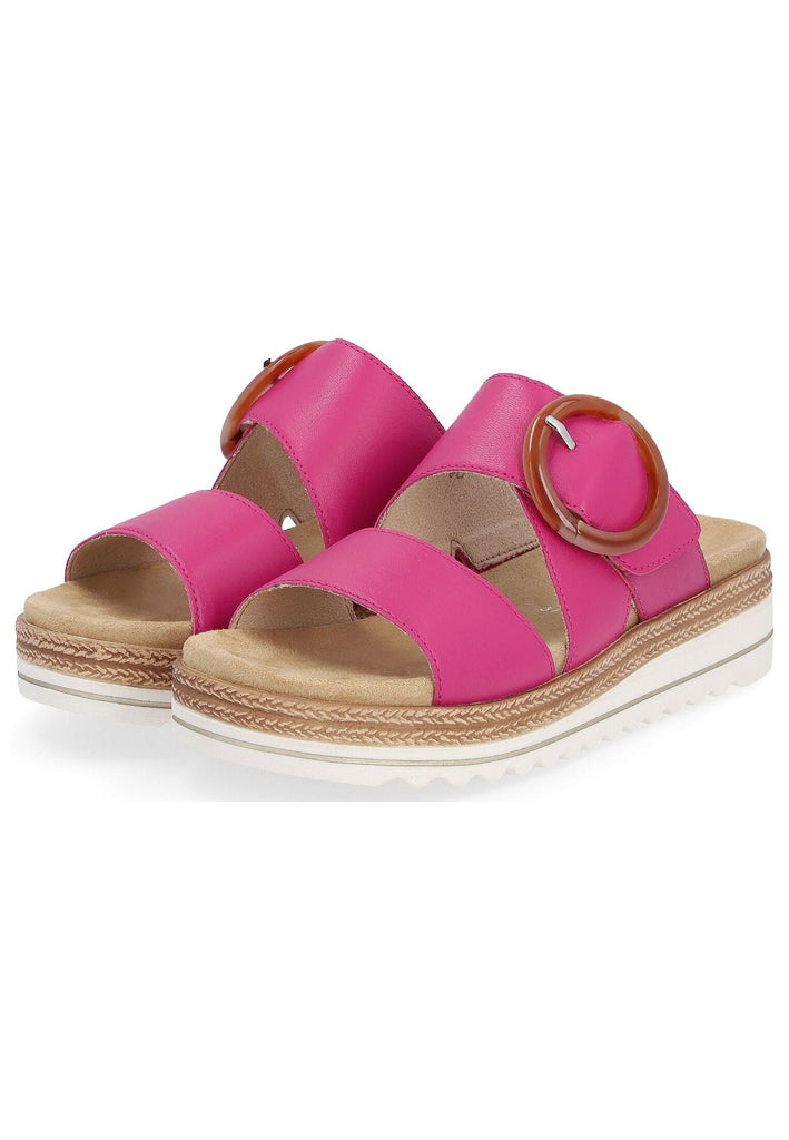 Remonte Pantoletten Glattleder Fuchsia