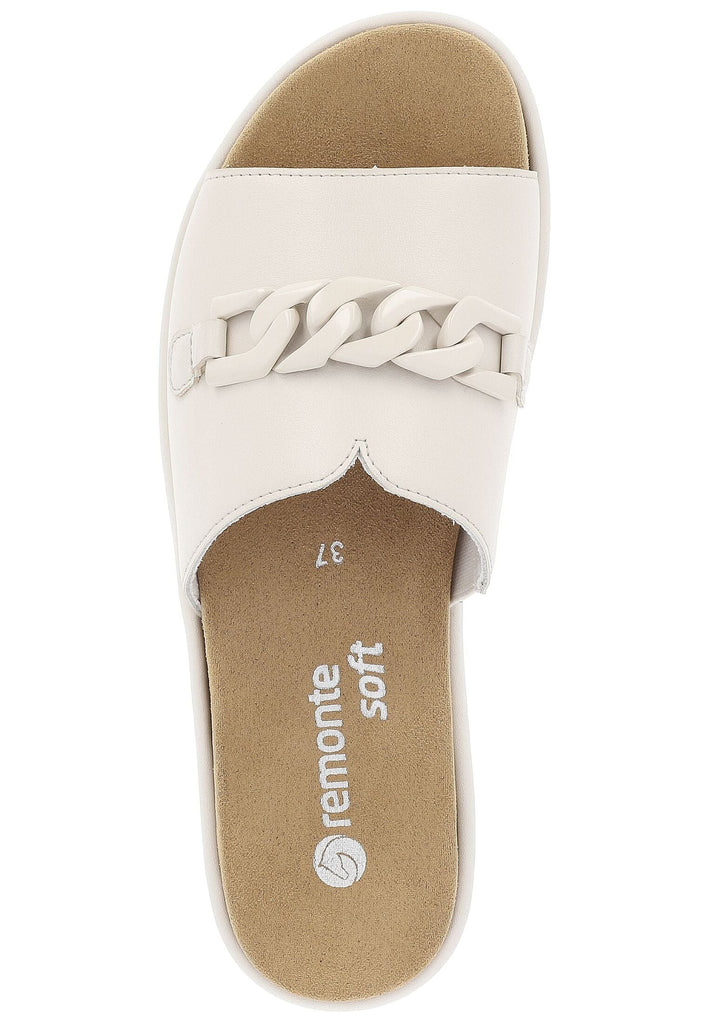 Remonte Pantoletten Glattleder Hellbeige