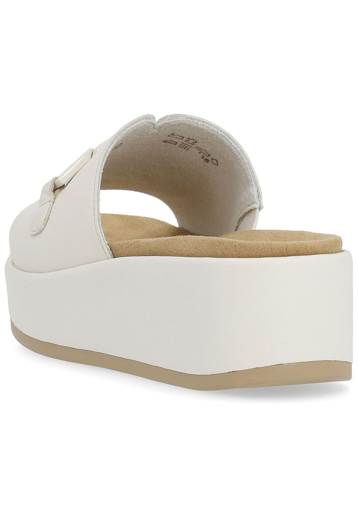 Remonte Pantoletten Glattleder Hellbeige