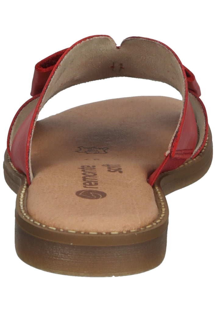 Remonte Pantoletten Glattleder Rot