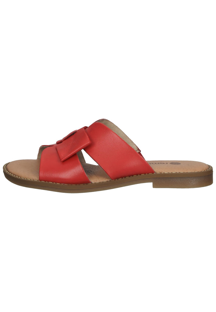 Remonte Pantoletten Glattleder Rot