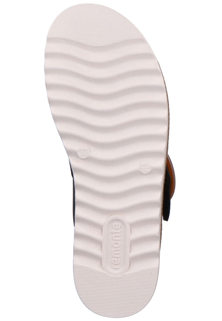 Remonte Pantoletten Glattleder Schwarz