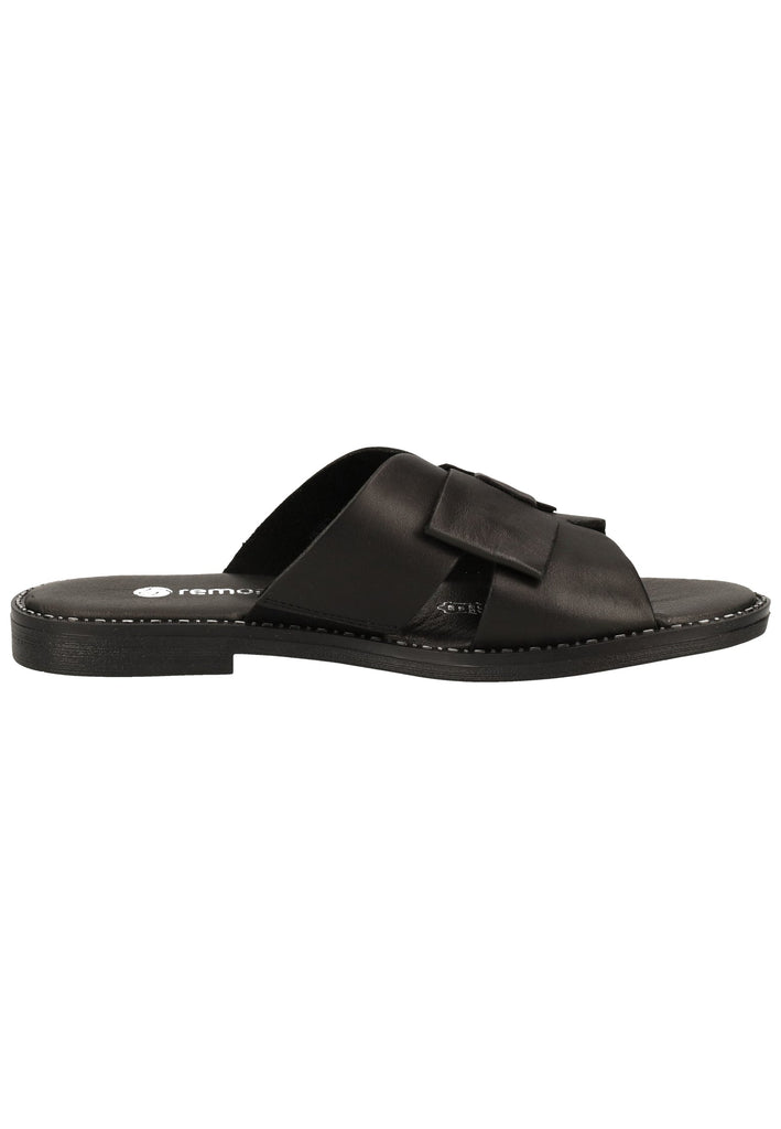 Remonte Pantoletten Glattleder Schwarz