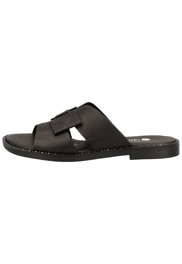 Remonte Pantoletten Glattleder Schwarz