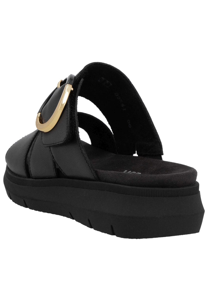 Remonte Pantoletten Leder Schwarz