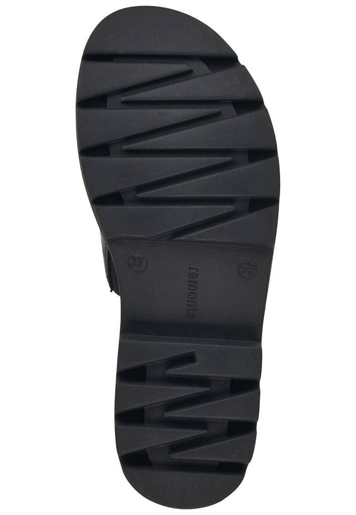 Remonte Pantoletten Leder Schwarz