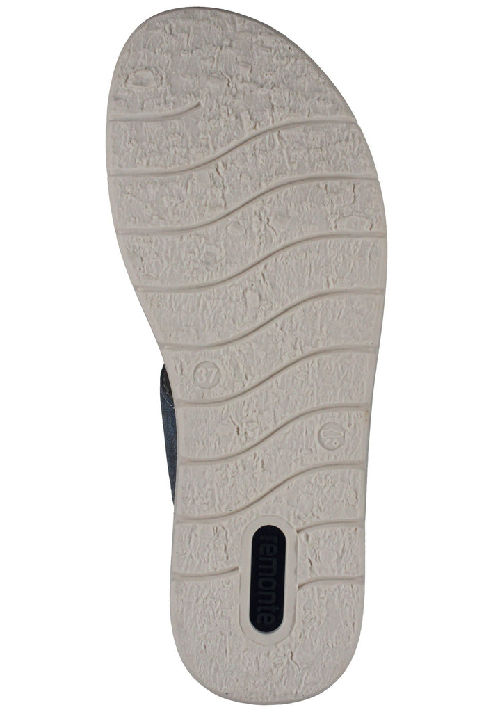 Remonte Pantoletten Lederimitat Blau