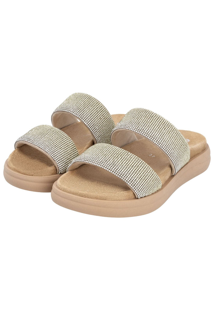 Remonte Pantoletten Lederimitat Cream