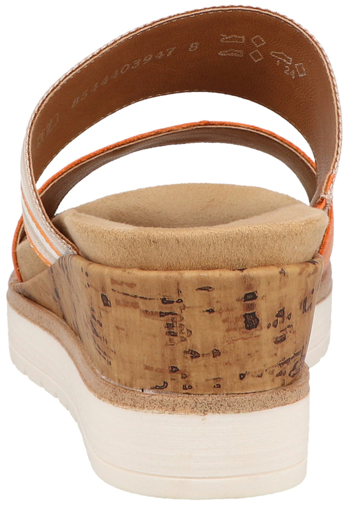 Remonte Pantoletten Lederimitat/Textil Orange