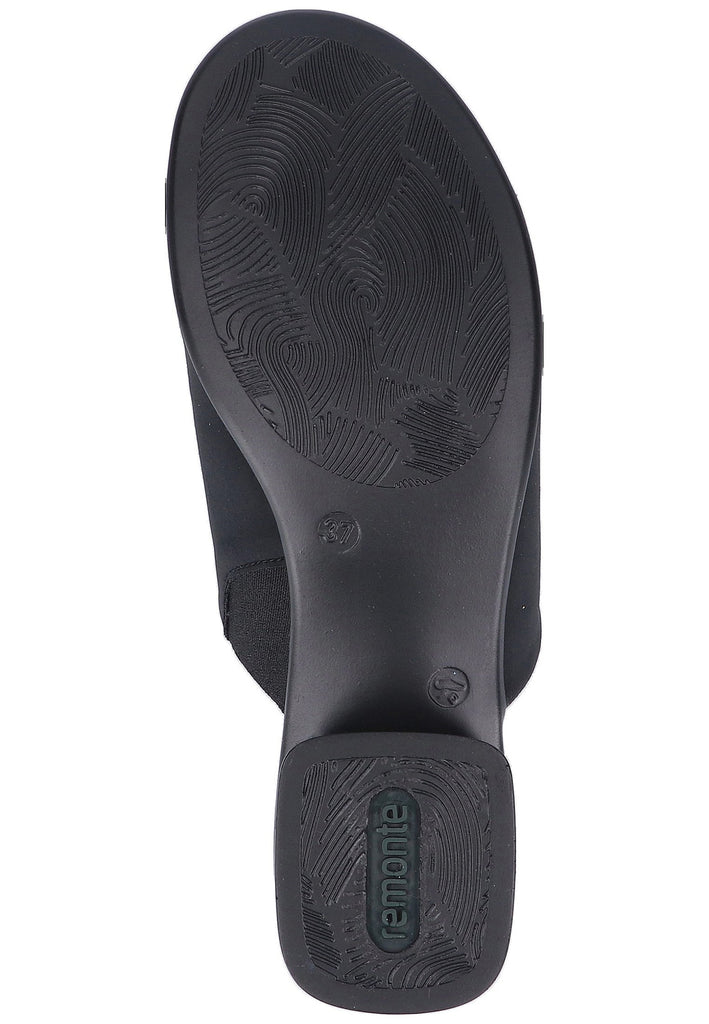 Remonte Pantoletten Textil Schwarz