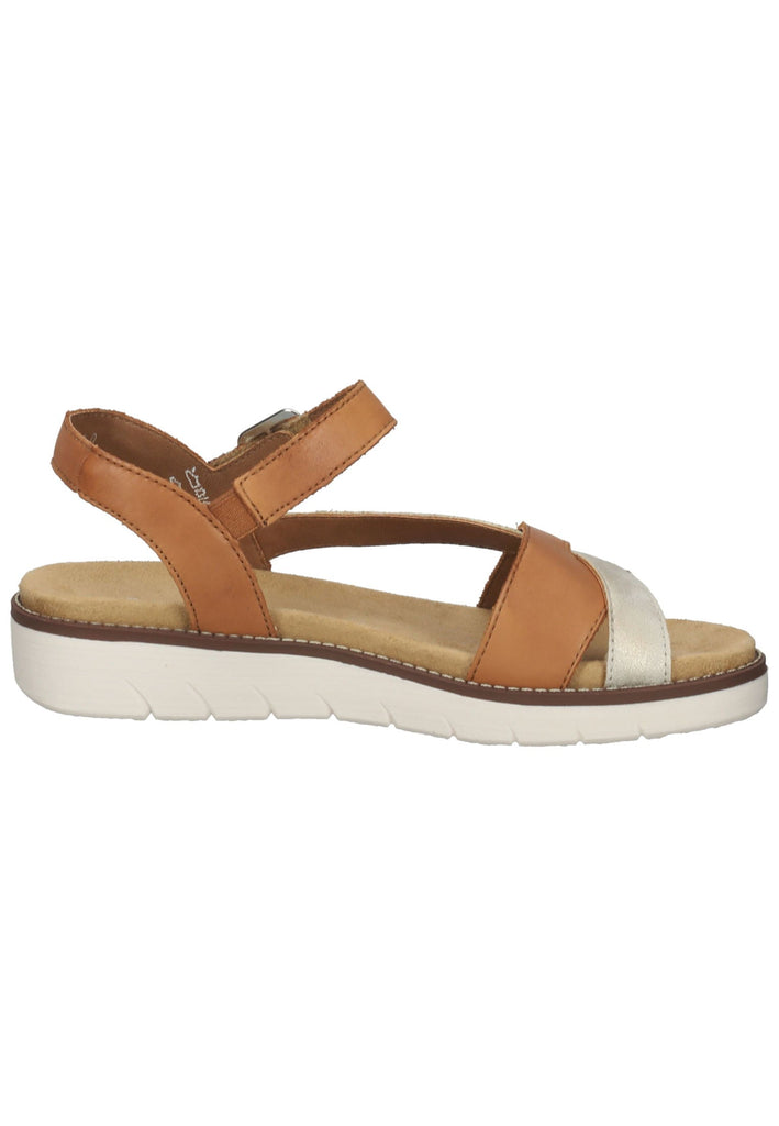 Remonte Sandalen Glattleder Braun/Beige