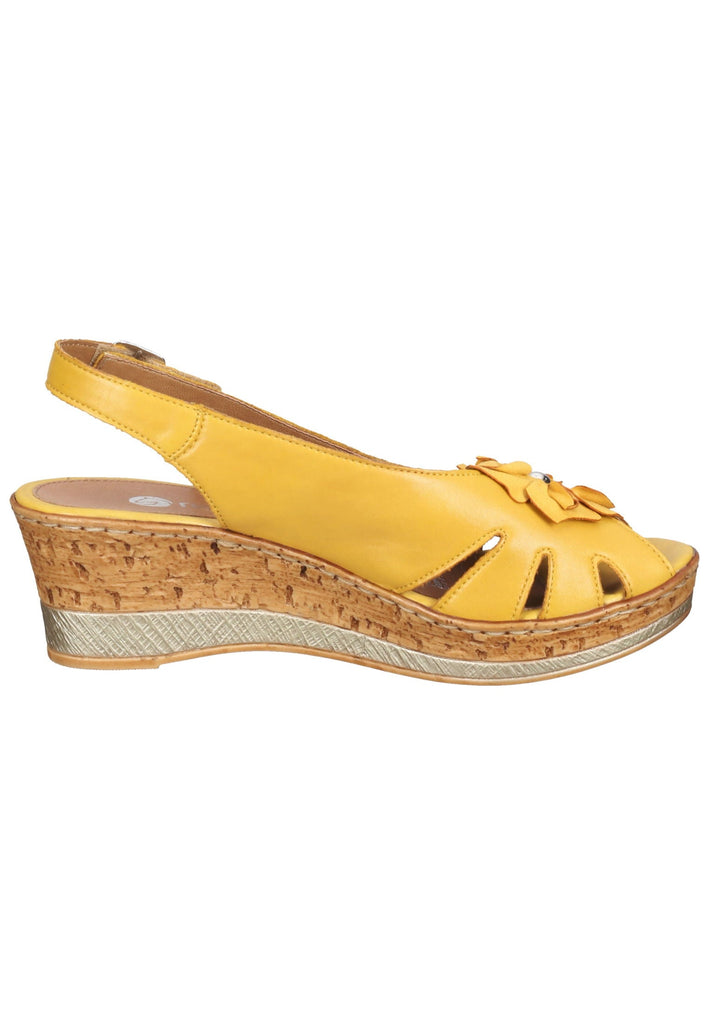 Remonte Sandalen Glattleder Gelb