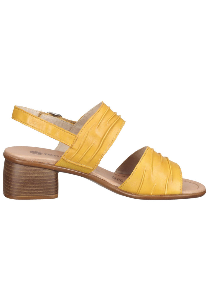 Remonte Sandalen Glattleder Gelb