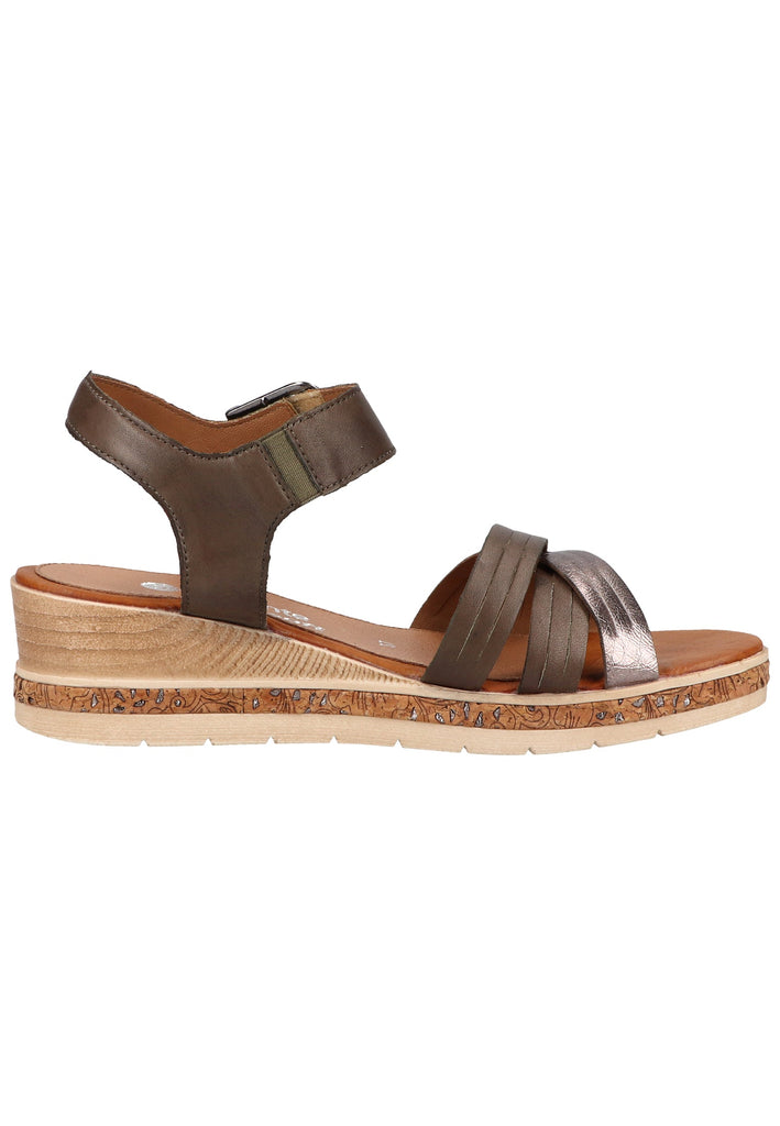 Remonte Sandalen Glattleder Grün