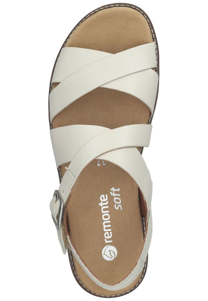 Remonte Sandalen Glattleder Hellgrau