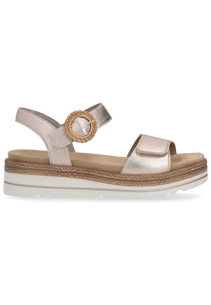 Remonte Sandalen Glattleder Kupfer