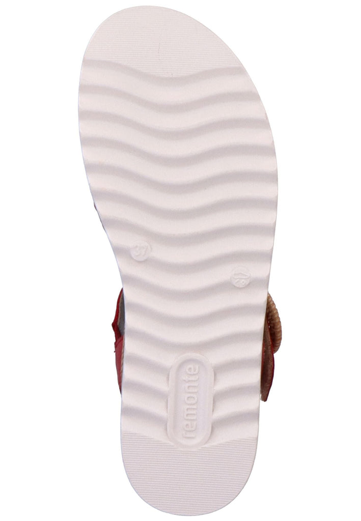 Remonte Sandalen Glattleder Rot