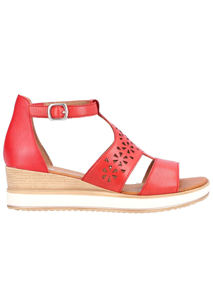 Remonte Sandalen Glattleder Rot