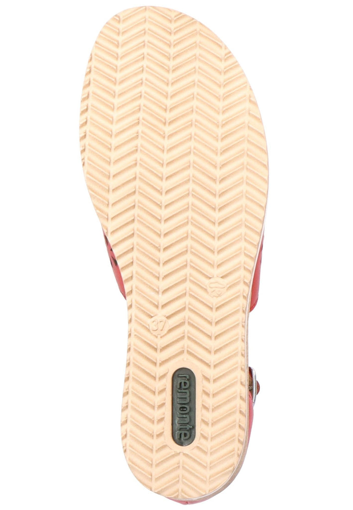 Remonte Sandalen Glattleder Rot