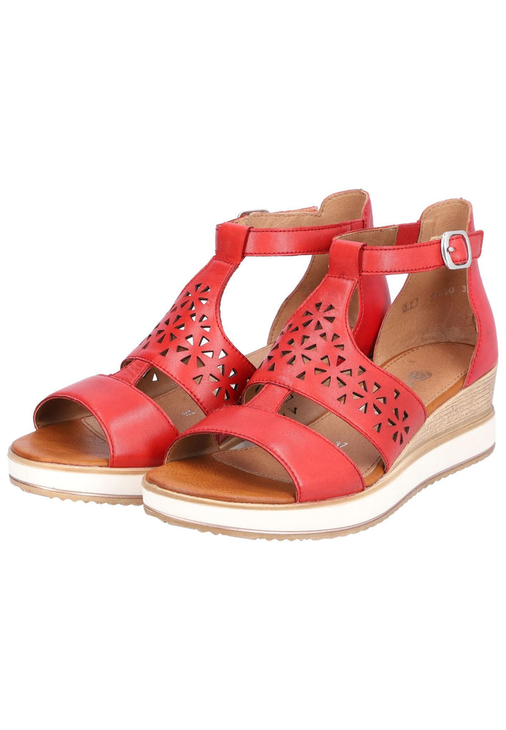 Remonte Sandalen Glattleder Rot