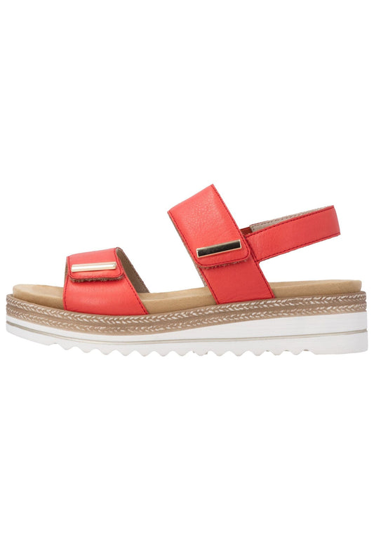 Remonte Sandalen Glattleder Rot
