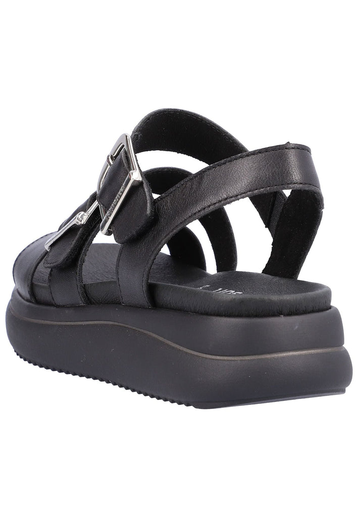 Remonte Sandalen Glattleder Schwarz