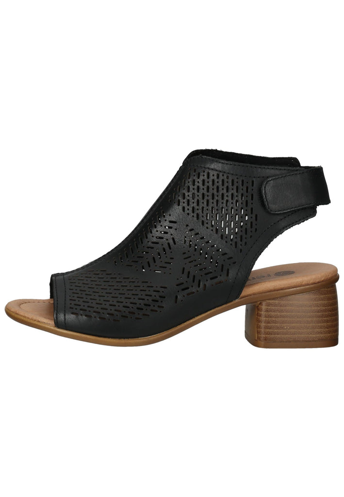 Remonte Sandalen Glattleder Schwarz