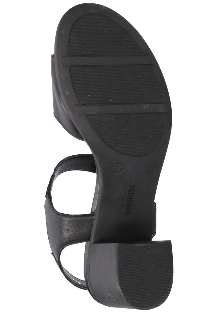 Remonte Sandalen Glattleder Schwarz