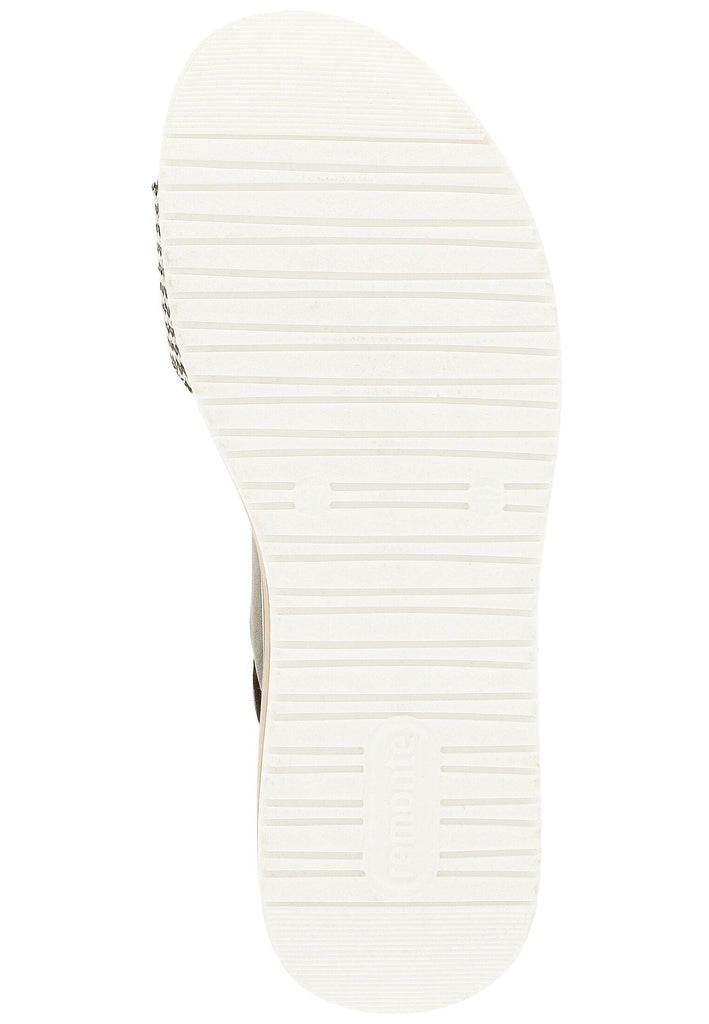 Remonte Sandalen Glattleder Schwarz/Weiß