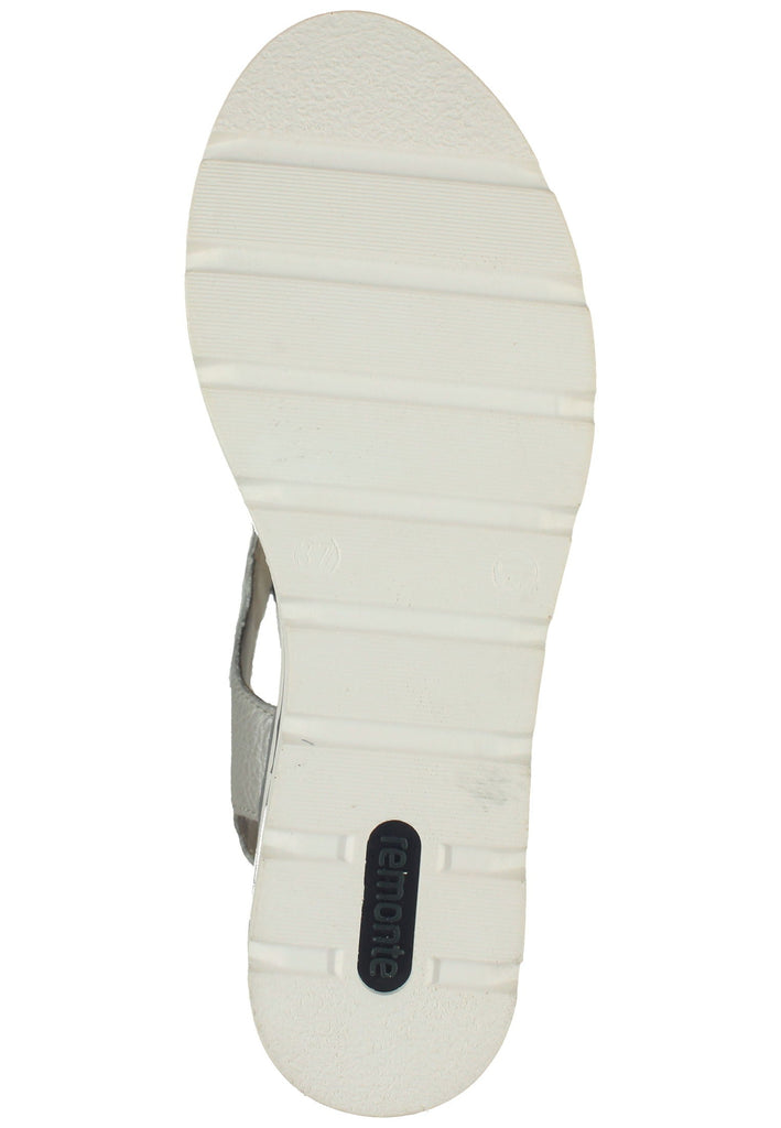 Remonte Sandalen Glattleder Silber