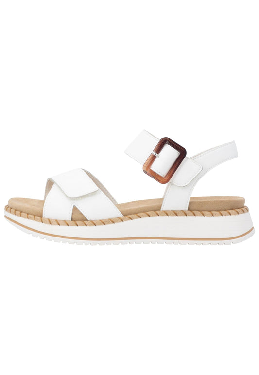 Remonte Sandalen Glattleder Weiß