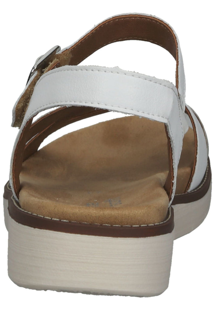 Remonte Sandalen Glattleder Weiß/Silber