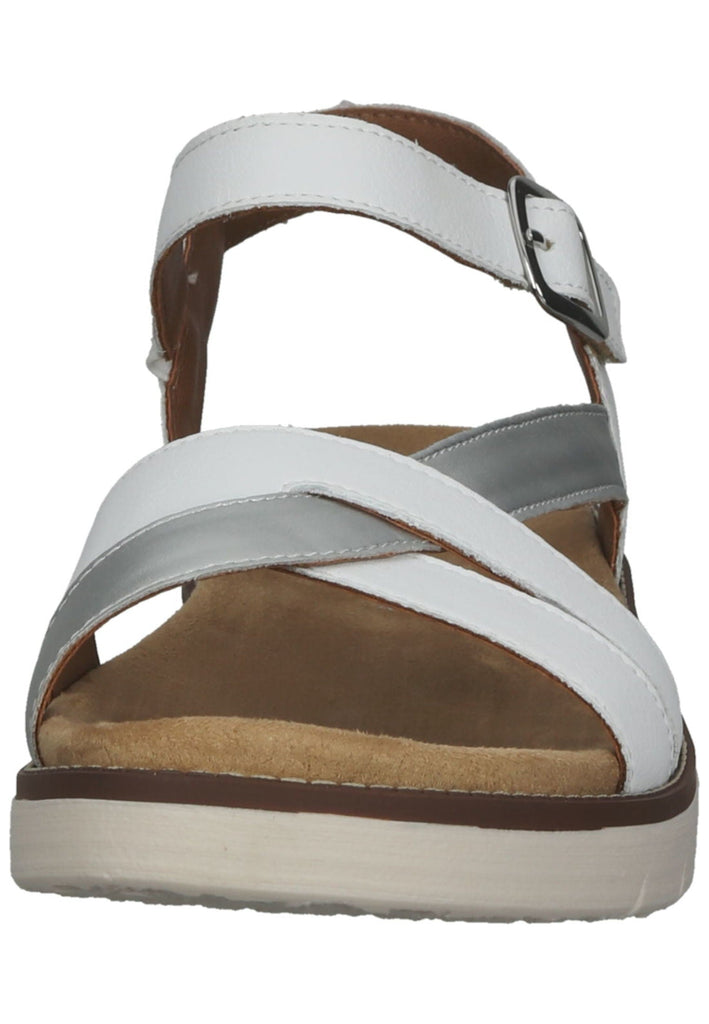 Remonte Sandalen Glattleder Weiß/Silber