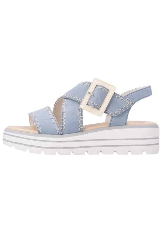 Remonte Sandalen Leder Aqua