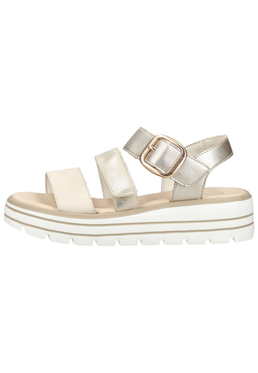 Remonte Sandalen Leder Beige/Gold