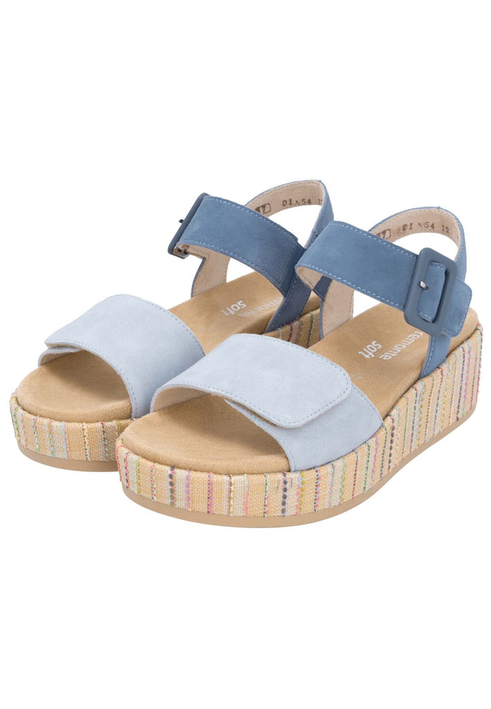 Remonte Sandalen Leder Blau