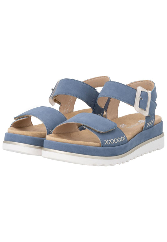 Remonte Sandalen Leder Blau