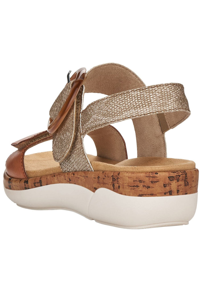 Remonte Sandalen Leder Braun/Grau