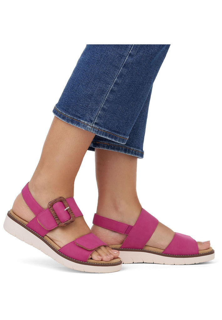 Remonte Sandalen Leder Fuchsia