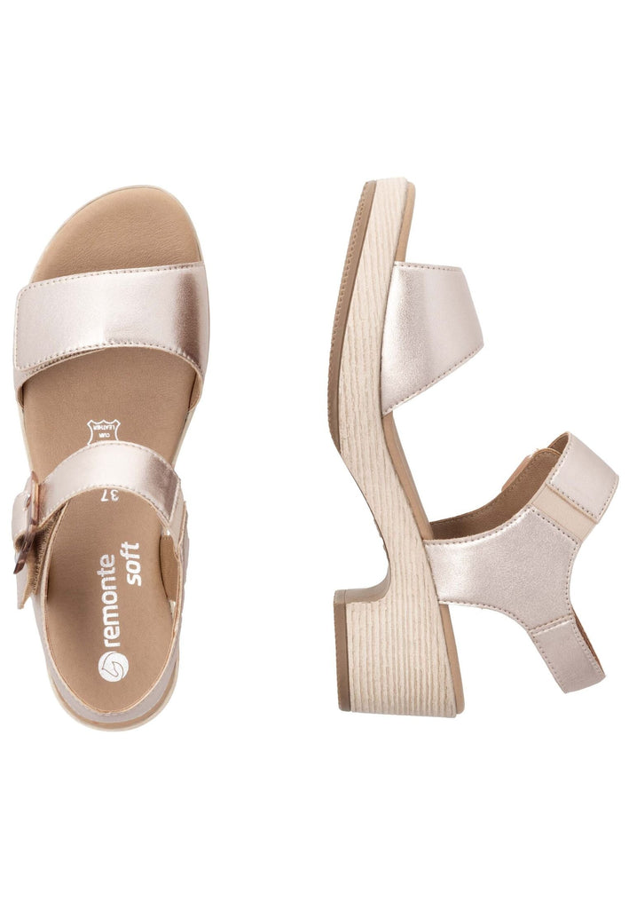 Remonte Sandalen Leder Gold