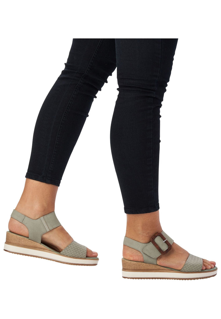 Remonte Sandalen Leder Grau