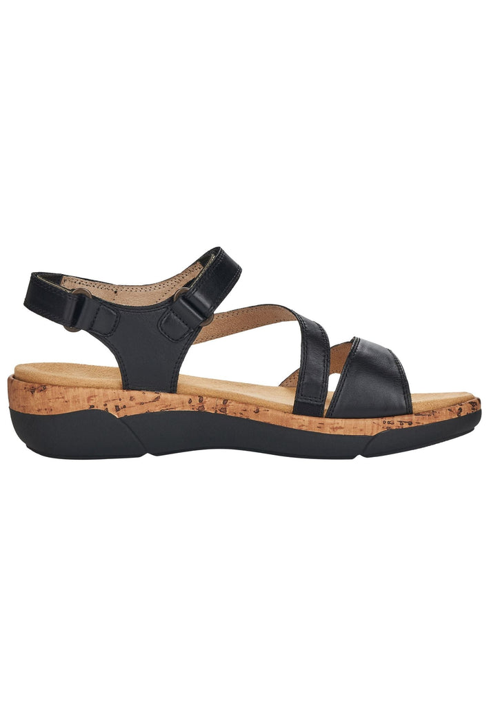 Remonte Sandalen Leder Schwarz