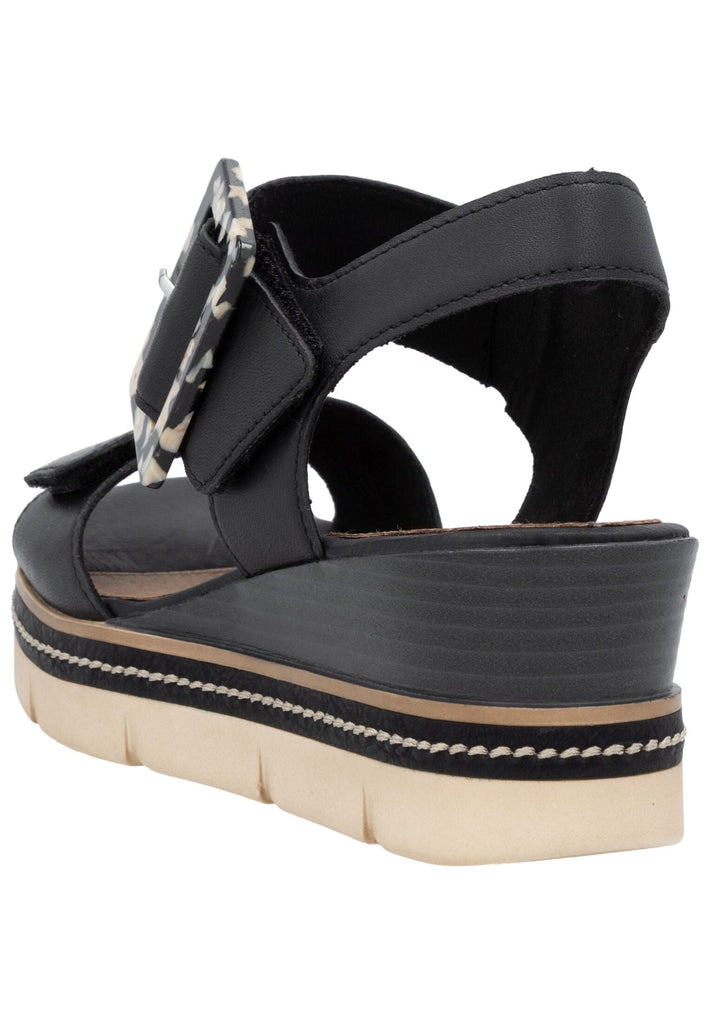 Remonte Sandalen Leder Schwarz