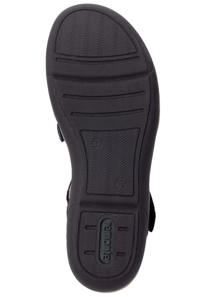 Remonte Sandalen Leder Schwarz